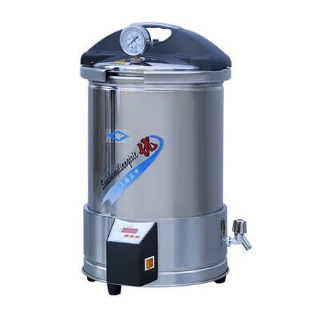 上海三申YX280/15(定時(shí)數(shù)控)手提式不銹鋼蒸汽滅菌器高壓滅菌鍋15L