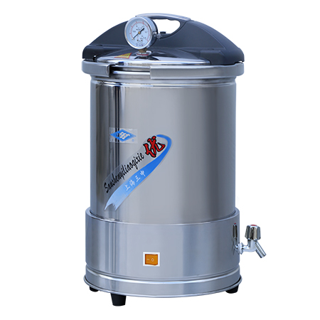 上海三申YX280/15手提式不銹鋼蒸汽滅菌器高壓滅菌鍋15L(新款座式電熱)